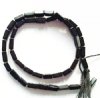 16 inch Strand of 9x4mm Rectangle Black Stone Beads